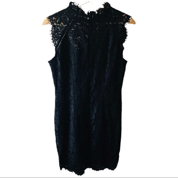 NEW GENERATION LOVE LACE LITTLE BLACK DRESS LBD NWOT Cocktail Wedding Event - Picture 5 of 5